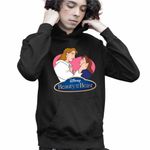 Fashion, accesorii si bijuterii - Copii - Imbracaminte copii - Pulovere si hanorace copii - Hanorac Copii Baieti Frumoasa si Bestia Print, negru, marime XS Copii - Infinity.ro