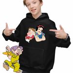 Fashion, accesorii si bijuterii - Copii - Imbracaminte copii - Pulovere si hanorace copii - Hanorac Copii Baieti Alba ca Zapada Morocanosul, negru, marime XS Copii - Infinity.ro