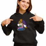 Fashion, accesorii si bijuterii - Copii - Imbracaminte copii - Pulovere si hanorace copii - Hanorac Copii Fete Frumoasa si Bestia Povesti, negru, marime XS Copii - Infinity.ro