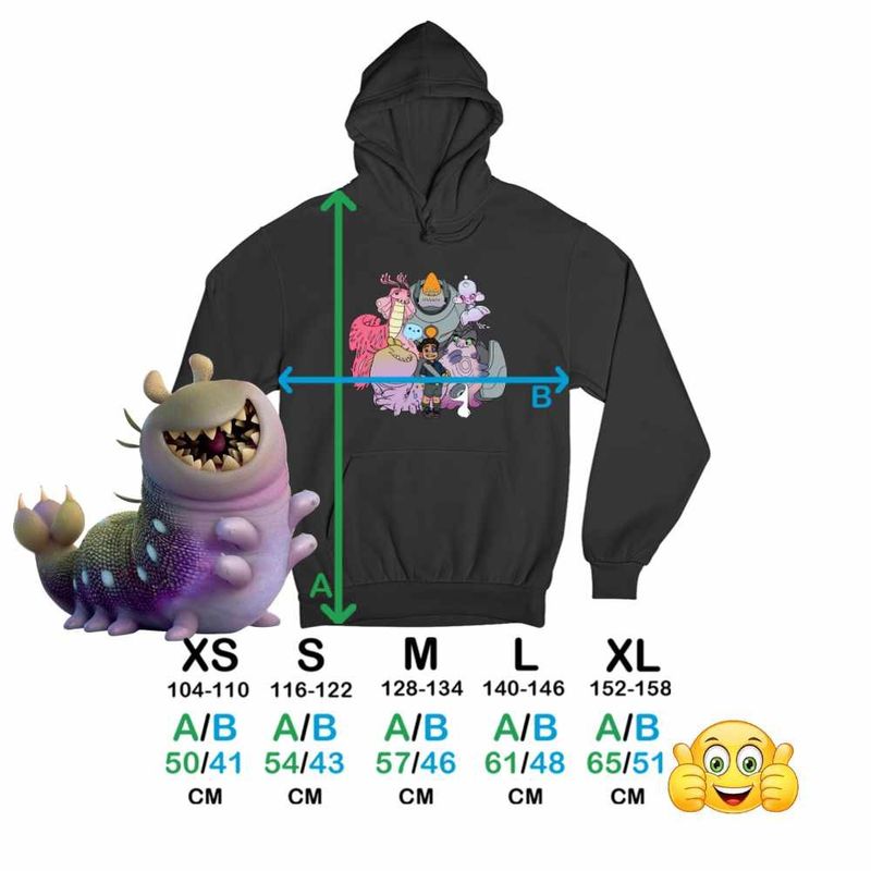Fashion, accesorii si bijuterii - Copii - Imbracaminte copii - Pulovere si hanorace copii - Hanorac Copii Baieti Elio Aliens Dream Team, negru, marime XS Copii - Infinity.ro
