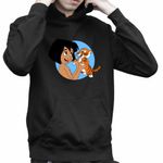 Fashion, accesorii si bijuterii - Copii - Imbracaminte copii - Pulovere si hanorace copii - Hanorac Copii Baieti Cartea Junglei Mowgli Baby Tiger, negru, marime XS Copii - Infinity.ro
