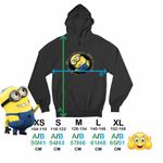Fashion, accesorii si bijuterii - Copii - Imbracaminte copii - Pulovere si hanorace copii - Hanorac Copii Fete Minions Pop-up Despicable, negru, marime XS Copii - Infinity.ro