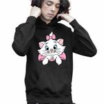 Fashion, accesorii si bijuterii - Copii - Imbracaminte copii - Pulovere si hanorace copii - Hanorac Copii Baieti Pisicile Aristocrate Marie Pisicuta, negru, marime XS Copii - Infinity.ro
