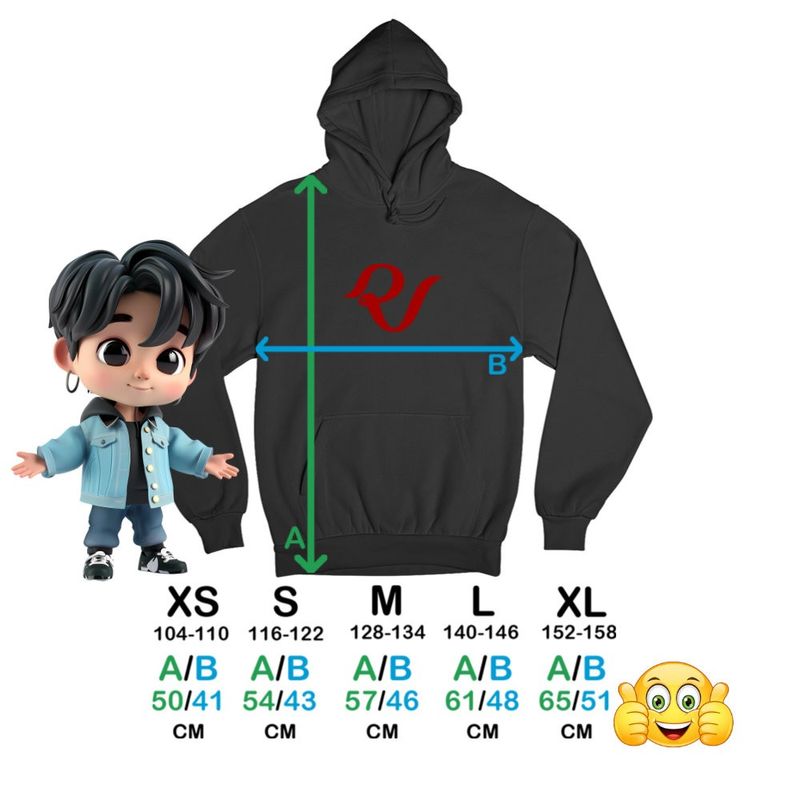 Fashion, accesorii si bijuterii - Copii - Imbracaminte copii - Pulovere si hanorace copii - Hanorac Copii Baieti Red Velvet Merch Kpop, negru, marime XS Copii - Infinity.ro