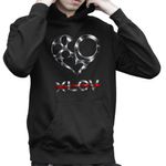 Fashion, accesorii si bijuterii - Copii - Imbracaminte copii - Pulovere si hanorace copii - Hanorac Copii Baieti Xlov Heart Kpop Merch, negru, marime XS Copii - Infinity.ro