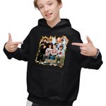 Fashion, accesorii si bijuterii - Copii - Imbracaminte copii - Pulovere si hanorace copii - Hanorac Copii Baieti Epex Kpop Party Merch, negru, marime XS Copii - Infinity.ro