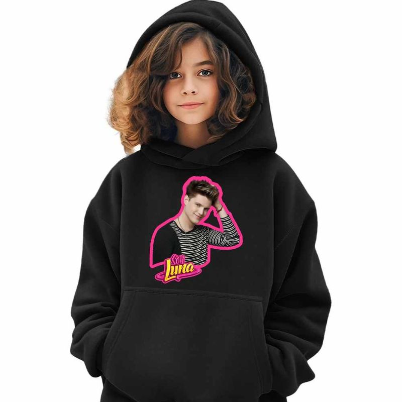 Fashion, accesorii si bijuterii - Copii - Imbracaminte copii - Pulovere si hanorace copii - Hanorac Copii Fete Soy Luna Nicolas Navarro, negru, marime XS Copii - Infinity.ro