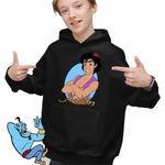 Fashion, accesorii si bijuterii - Copii - Imbracaminte copii - Pulovere si hanorace copii - Hanorac Copii Baieti Aladdin Ali Baba O mie si una de nopti Aladin, negru, marime XS Copii - Infinity.ro