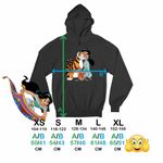 Fashion, accesorii si bijuterii - Copii - Imbracaminte copii - Pulovere si hanorace copii - Hanorac Copii Baieti Aladdin Jasmine Abu Rajah Tigru Imperial, negru, marime XS Copii - Infinity.ro