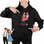 Fashion, accesorii si bijuterii - Copii - Imbracaminte copii - Pulovere si hanorace copii - Hanorac Copii Fete Soy Luna Nina Best Friends, negru, marime XS Copii - Infinity.ro
