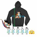 Fashion, accesorii si bijuterii - Copii - Imbracaminte copii - Pulovere si hanorace copii - Hanorac Copii Fete Aladdin Jasmine Abu Rajah Tigru Imperial, negru, marime XS Copii - Infinity.ro