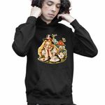Fashion, accesorii si bijuterii - Copii - Imbracaminte copii - Pulovere si hanorace copii - Hanorac Copii Baieti Alice Tara Minunilor Aventuri, negru, marime XS Copii - Infinity.ro