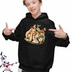 Fashion, accesorii si bijuterii - Copii - Imbracaminte copii - Pulovere si hanorace copii - Hanorac Copii Baieti Alice Tara Minunilor Aventuri, negru, marime XS Copii - Infinity.ro