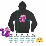 Fashion, accesorii si bijuterii - Copii - Imbracaminte copii - Pulovere si hanorace copii - Hanorac Copii Fete Alice Tara Minunilor Pisica Cheshire, negru, marime XS Copii - Infinity.ro