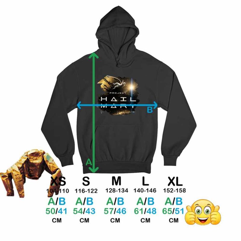 Fashion, accesorii si bijuterii - Copii - Imbracaminte copii - Pulovere si hanorace copii - Hanorac Copii Baieti Project Hail Mary Spaceship Mission Tau Ceti, negru, marime XS Copii - Infinity.ro