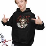 Fashion, accesorii si bijuterii - Copii - Imbracaminte copii - Pulovere si hanorace copii - Hanorac Copii Baieti Alice Tara Minunilor Regina de Cupa, negru, marime XS Copii - Infinity.ro