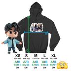 Fashion, accesorii si bijuterii - Copii - Imbracaminte copii - Pulovere si hanorace copii - Hanorac Copii Baieti Aespa Party Kpop Merch, negru, marime XS Copii - Infinity.ro