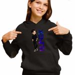 Fashion, accesorii si bijuterii - Copii - Imbracaminte copii - Pulovere si hanorace copii - Hanorac Copii Fete Xenith DJ Kpop Anime, negru, marime XS Copii - Infinity.ro