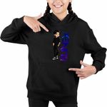 Fashion, accesorii si bijuterii - Copii - Imbracaminte copii - Pulovere si hanorace copii - Hanorac Copii Fete Xenith DJ Kpop Anime, negru, marime XS Copii - Infinity.ro