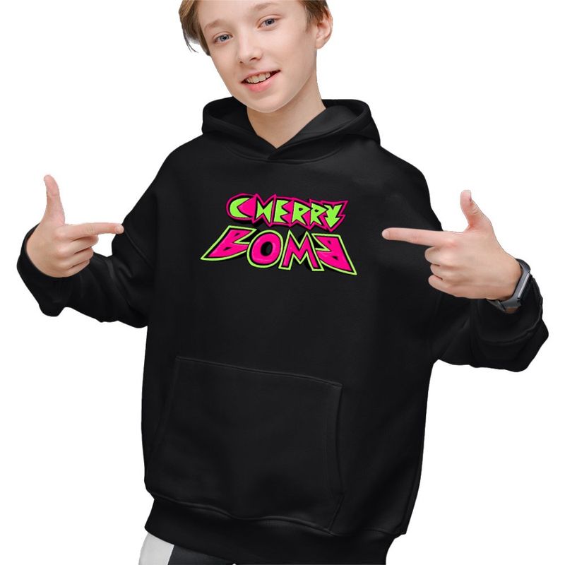 Fashion, accesorii si bijuterii - Copii - Imbracaminte copii - Pulovere si hanorace copii - Hanorac Copii Baieti NCT Cherry Bomb Kpop Merch, negru, marime XS Copii - Infinity.ro