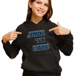 Fashion, accesorii si bijuterii - Copii - Imbracaminte copii - Pulovere si hanorace copii - Hanorac Copii Fete Born to Learn NCT Kpop Merch, negru, marime XS Copii - Infinity.ro
