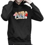 Fashion, accesorii si bijuterii - Copii - Imbracaminte copii - Pulovere si hanorace copii - Hanorac Copii Baieti Red Velvet Cartoon Chibi Kpop, negru, marime XS Copii - Infinity.ro