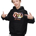 Fashion, accesorii si bijuterii - Copii - Imbracaminte copii - Pulovere si hanorace copii - Hanorac Copii Baieti Twice Jihyo Kpop Merch, negru, marime XS Copii - Infinity.ro
