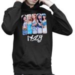 Fashion, accesorii si bijuterii - Copii - Imbracaminte copii - Pulovere si hanorace copii - Hanorac Copii Baieti Itzy Kpop Merch, negru, marime XS Copii - Infinity.ro