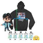 Fashion, accesorii si bijuterii - Copii - Imbracaminte copii - Pulovere si hanorace copii - Hanorac Copii Baieti Itzy Kpop Merch, negru, marime XS Copii - Infinity.ro