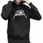 Fashion, accesorii si bijuterii - Copii - Imbracaminte copii - Pulovere si hanorace copii - Hanorac Copii Baieti Metallica Rock Legend Merch, negru, marime XS Copii - Infinity.ro