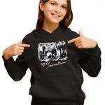 Fashion, accesorii si bijuterii - Copii - Imbracaminte copii - Pulovere si hanorace copii - Hanorac Copii Fete Seventeen All Gang Merch, negru, marime XS Copii - Infinity.ro