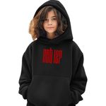 Fashion, accesorii si bijuterii - Copii - Imbracaminte copii - Pulovere si hanorace copii - Hanorac Copii Fete NCT 127 Merch Kpop, negru, marime XS Copii - Infinity.ro