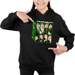Fashion, accesorii si bijuterii - Copii - Imbracaminte copii - Pulovere si hanorace copii - Hanorac Copii Fete Ateez Song Min-gi Kpop Merch, negru, marime XS Copii - Infinity.ro