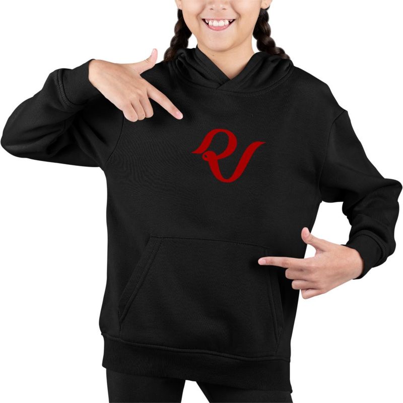 Fashion, accesorii si bijuterii - Copii - Imbracaminte copii - Pulovere si hanorace copii - Hanorac Copii Fete Red Velvet Merch Kpop, negru, marime XS Copii - Infinity.ro