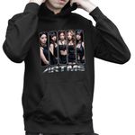 Fashion, accesorii si bijuterii - Copii - Imbracaminte copii - Pulovere si hanorace copii - Hanorac Copii Baieti Artms Kpop Party Merch, negru, marime XS Copii - Infinity.ro