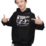 Fashion, accesorii si bijuterii - Copii - Imbracaminte copii - Pulovere si hanorace copii - Hanorac Copii Baieti Seventeen All Gang Merch, negru, marime XS Copii - Infinity.ro