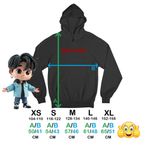 Fashion, accesorii si bijuterii - Copii - Imbracaminte copii - Pulovere si hanorace copii - Hanorac Copii Fete Enhypen Cool Kpop Merch, negru, marime XS Copii - Infinity.ro