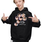 Fashion, accesorii si bijuterii - Copii - Imbracaminte copii - Pulovere si hanorace copii - Hanorac Copii Baieti Got7 Kpop Bambam Youngjae, negru, marime XS Copii - Infinity.ro