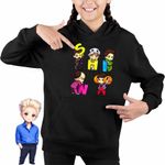 Fashion, accesorii si bijuterii - Copii - Imbracaminte copii - Pulovere si hanorace copii - Hanorac Copii Fete Kpop Shinee K-Pop Huntrix, negru, marime XS Copii - Infinity.ro