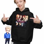 Fashion, accesorii si bijuterii - Copii - Imbracaminte copii - Pulovere si hanorace copii - Hanorac Copii Baieti BlackPink Party Kpop Merch, negru, marime XS Copii - Infinity.ro