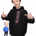 Fashion, accesorii si bijuterii - Copii - Imbracaminte copii - Pulovere si hanorace copii - Hanorac Copii Baieti BlackPink Vibe Kpop Merch, negru, marime XS Copii - Infinity.ro