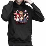 Fashion, accesorii si bijuterii - Copii - Imbracaminte copii - Pulovere si hanorace copii - Hanorac Copii Baieti BlackPink Merch K-pop Korea, negru, marime XS Copii - Infinity.ro