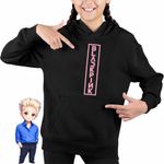 Fashion, accesorii si bijuterii - Copii - Imbracaminte copii - Pulovere si hanorace copii - Hanorac Copii Fete BlackPink Vibe Kpop Merch, negru, marime XS Copii - Infinity.ro