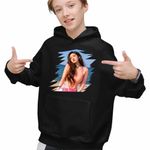 Fashion, accesorii si bijuterii - Copii - Imbracaminte copii - Pulovere si hanorace copii - Hanorac Copii Baieti Jeon Somi Vibe Kpop, negru, marime XS Copii - Infinity.ro