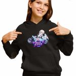 Fashion, accesorii si bijuterii - Copii - Imbracaminte copii - Pulovere si hanorace copii - Hanorac Copii Fete Jeon Somi Ride Kpop, negru, marime XS Copii - Infinity.ro