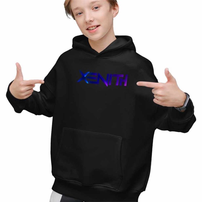 Fashion, accesorii si bijuterii - Copii - Imbracaminte copii - Pulovere si hanorace copii - Hanorac Copii Baieti Xenith Kpop Merch, negru, marime XS Copii - Infinity.ro