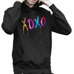Fashion, accesorii si bijuterii - Copii - Imbracaminte copii - Pulovere si hanorace copii - Hanorac Copii Baieti Xoxo Jeon Somi Merch Kpop, negru, marime XS Copii - Infinity.ro