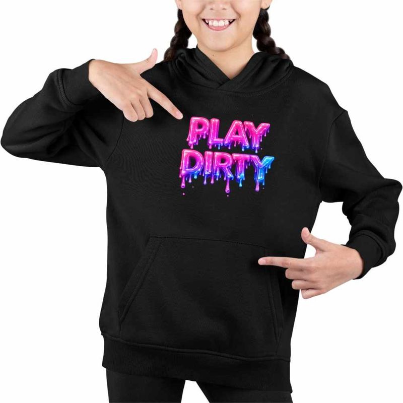 Fashion, accesorii si bijuterii - Copii - Imbracaminte copii - Pulovere si hanorace copii - Hanorac Copii Fete Play Dirty Kpop Jeon Somi, negru, marime XS Copii - Infinity.ro