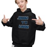 Fashion, accesorii si bijuterii - Copii - Imbracaminte copii - Pulovere si hanorace copii - Hanorac Copii Baieti Born to Learn NCT Kpop Merch, negru, marime XS Copii - Infinity.ro