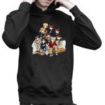 Fashion, accesorii si bijuterii - Copii - Imbracaminte copii - Pulovere si hanorace copii - Hanorac Copii Baieti NCT 127 Cartoon Kpop Merch, negru, marime XS Copii - Infinity.ro